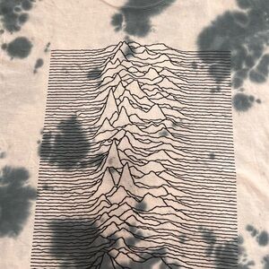 Joy Division “Unknown Pleasures”Blue tie-dye 👢 leg